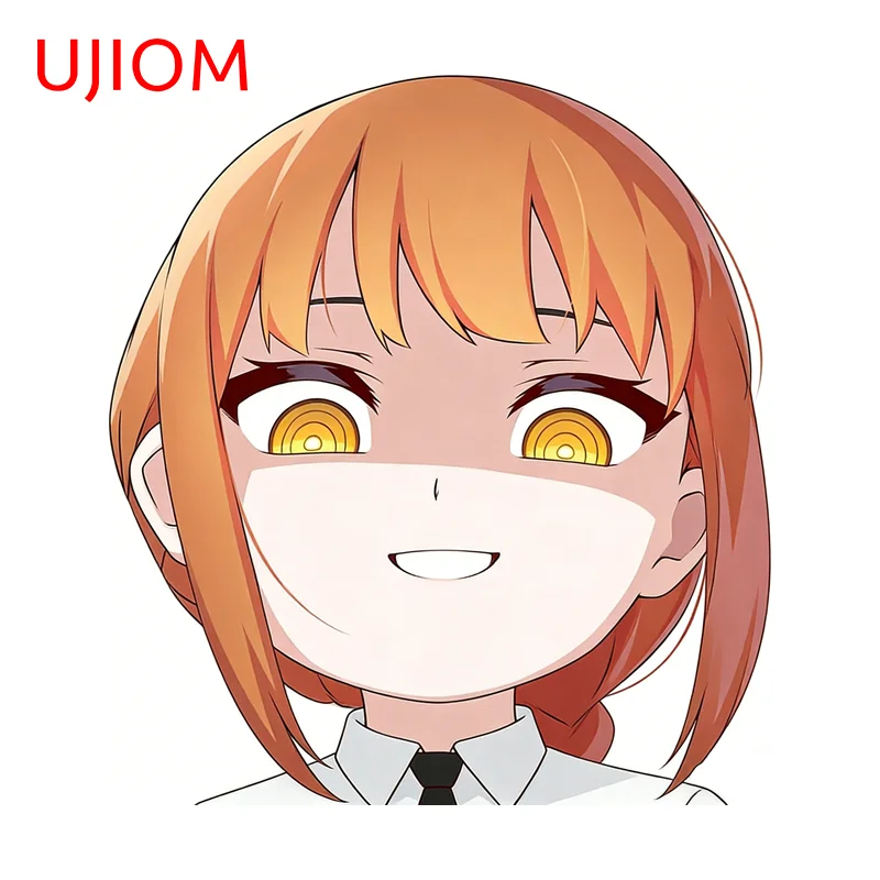UJIOM Makima Cute Girl Picture Wall Sticker Exquisite Enchanting Sunscreen PVC Decal Suitable For Pretty Adhesive Wallpaper