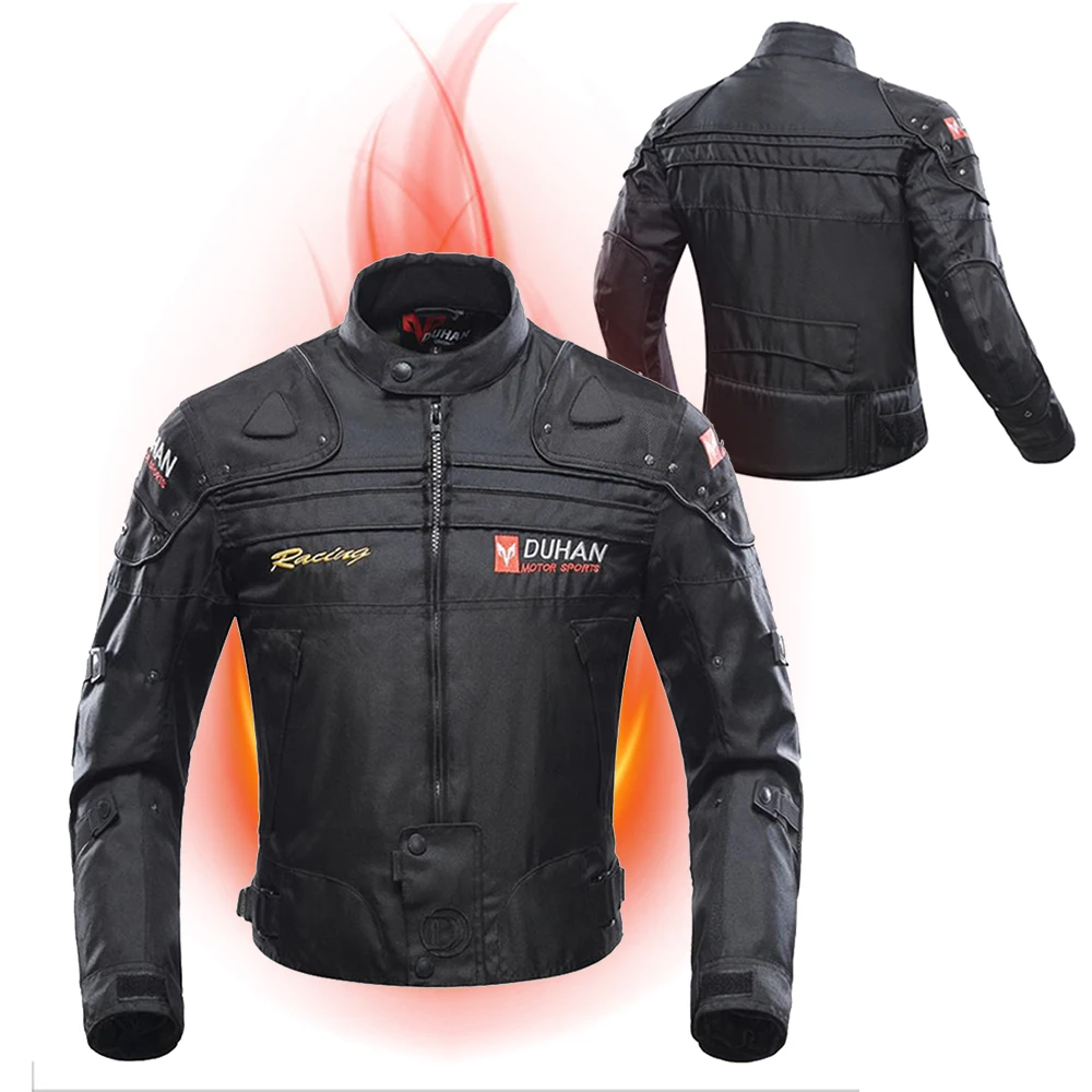 

Motorcycle Jacket Winter Man Motocross Racing Jacket Pants Body Armor Moto Protection Clothing Set With Removeable Linner Black