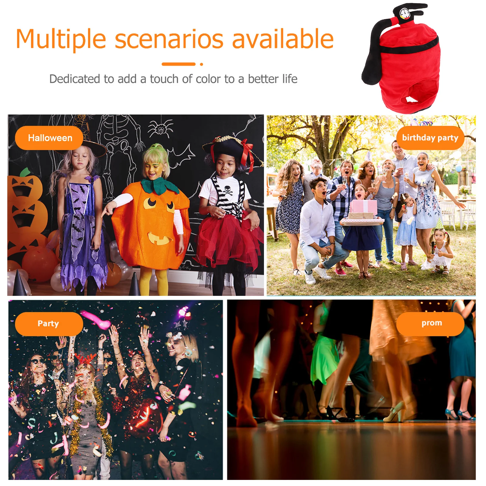 Cappello Estintore di Alta Qualità, Facile da Indossare, Comodo, per Costumi di Carnevale e Feste, Accessorio Divertente per Travestimenti