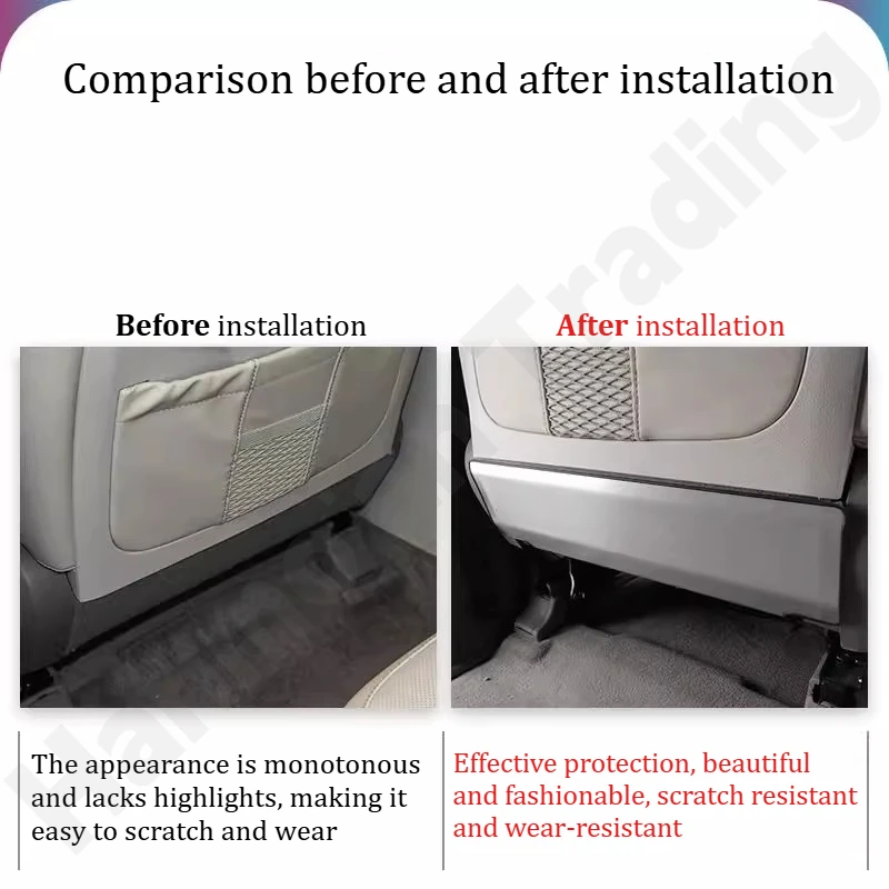 for Hyundai Custo 2021 2022 2023 Seat kick pad/backrest kick plate/interior modification