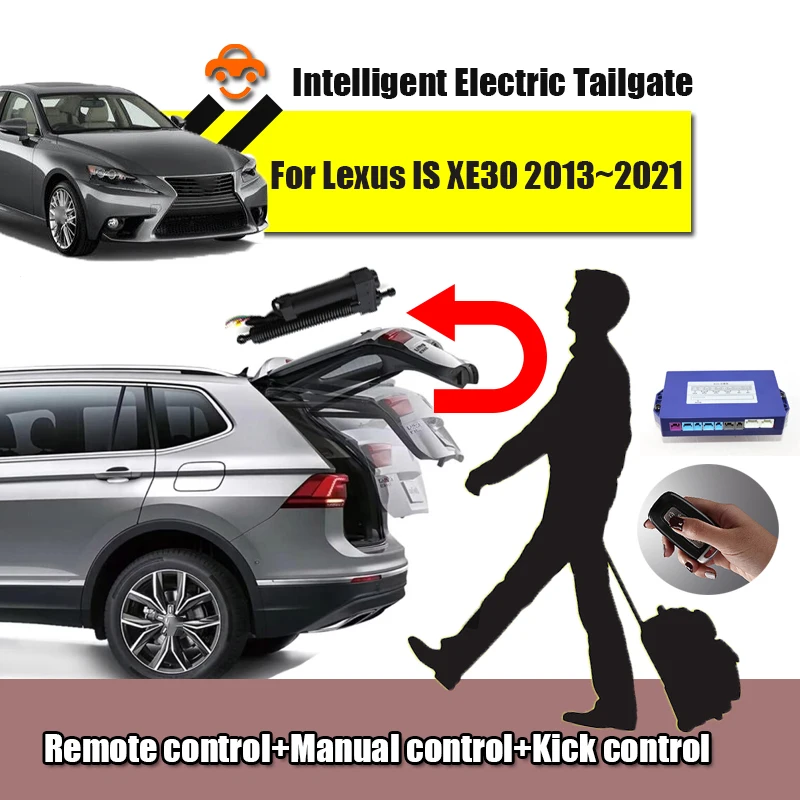 

Car Power Trunk Lift Electric Hatch Tailgate Strut Auto Rear Door Actuator For Lexus IS XE30 2013~2021 Key Control