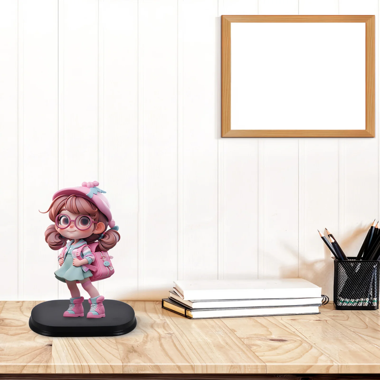 

Oval Miniature Wooden Base For Action Figures Display Stand Diy Crafts Home Decor Simple Mini Base Pop Culture Figure