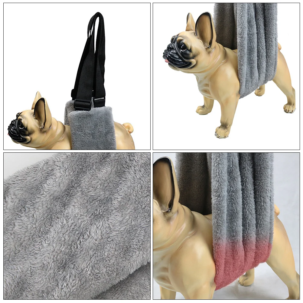 

Premium Lift Coral Fleece Adjustable Support Harness For Stairs Assistance Dog Recovery Supplies Pet Rehabilitation Sling