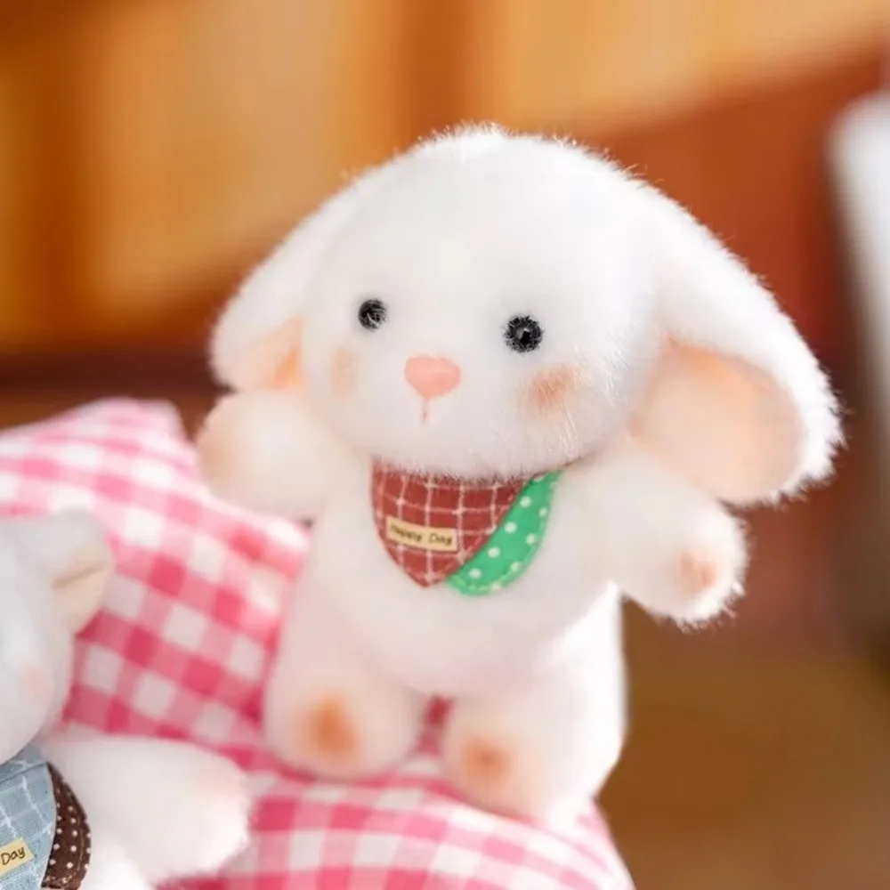 Kawaii Super Soft Animal Pendant PP Cotton Panda Keychain Elephant Bear Stuffed Keyring Universal Age