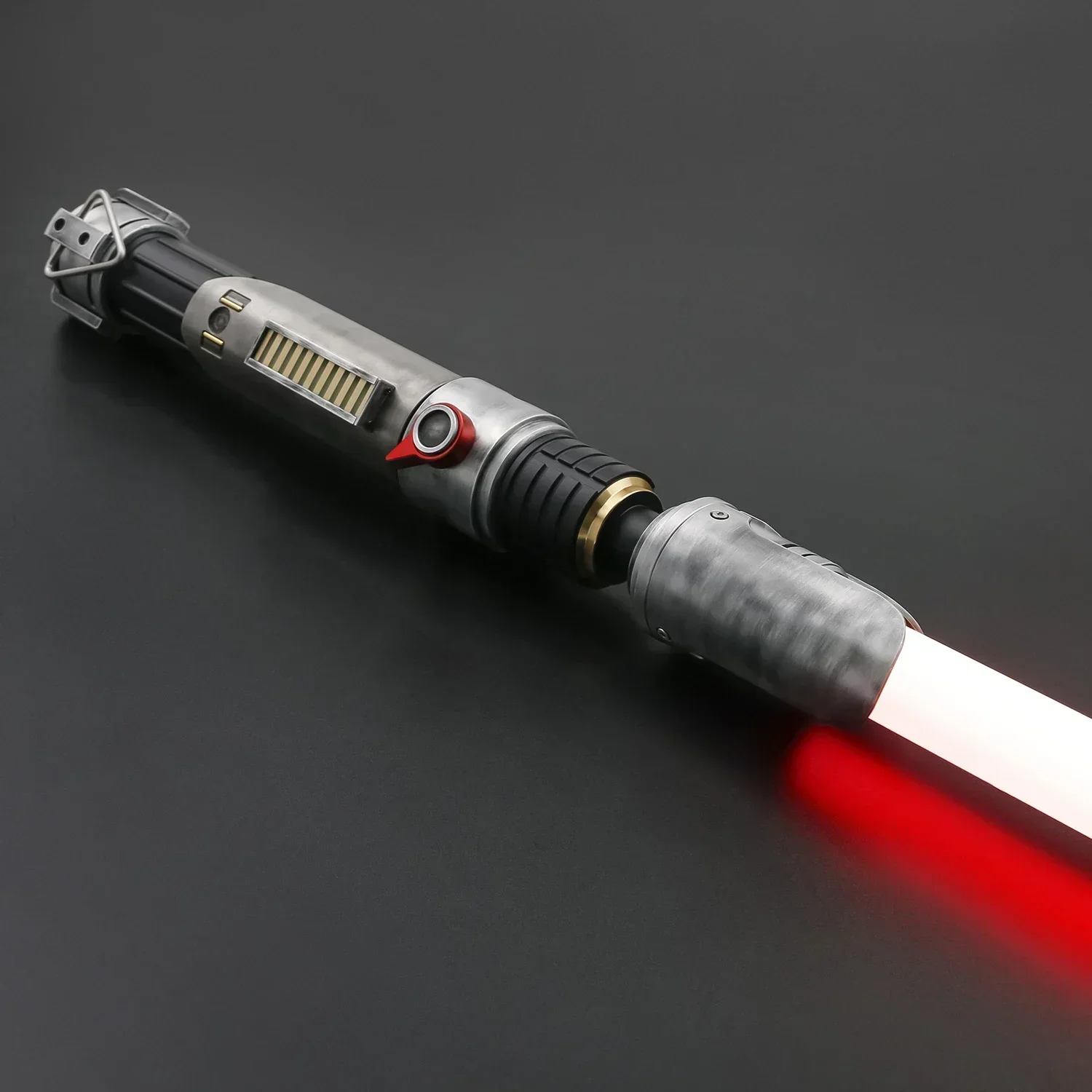 TXQSABER Ezra EP2 Replica Lightsaber Metal Hilt Heavy Dueling Light Sword Neo Pixel Green Laser Ezra Bridger Weathered Version