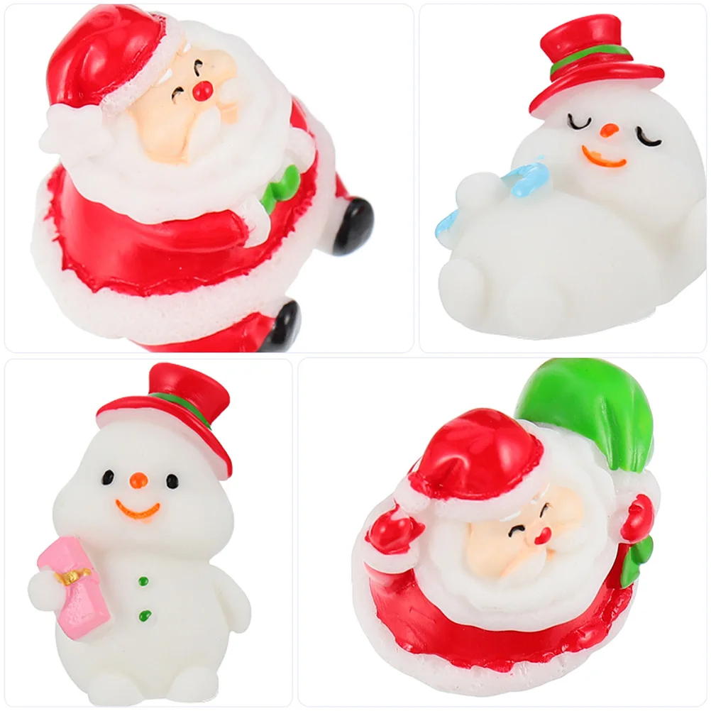 

Resin Ornaments Miniature Landscape Decor Train Layout Crafts Christmas Micro Adornment Bonsai