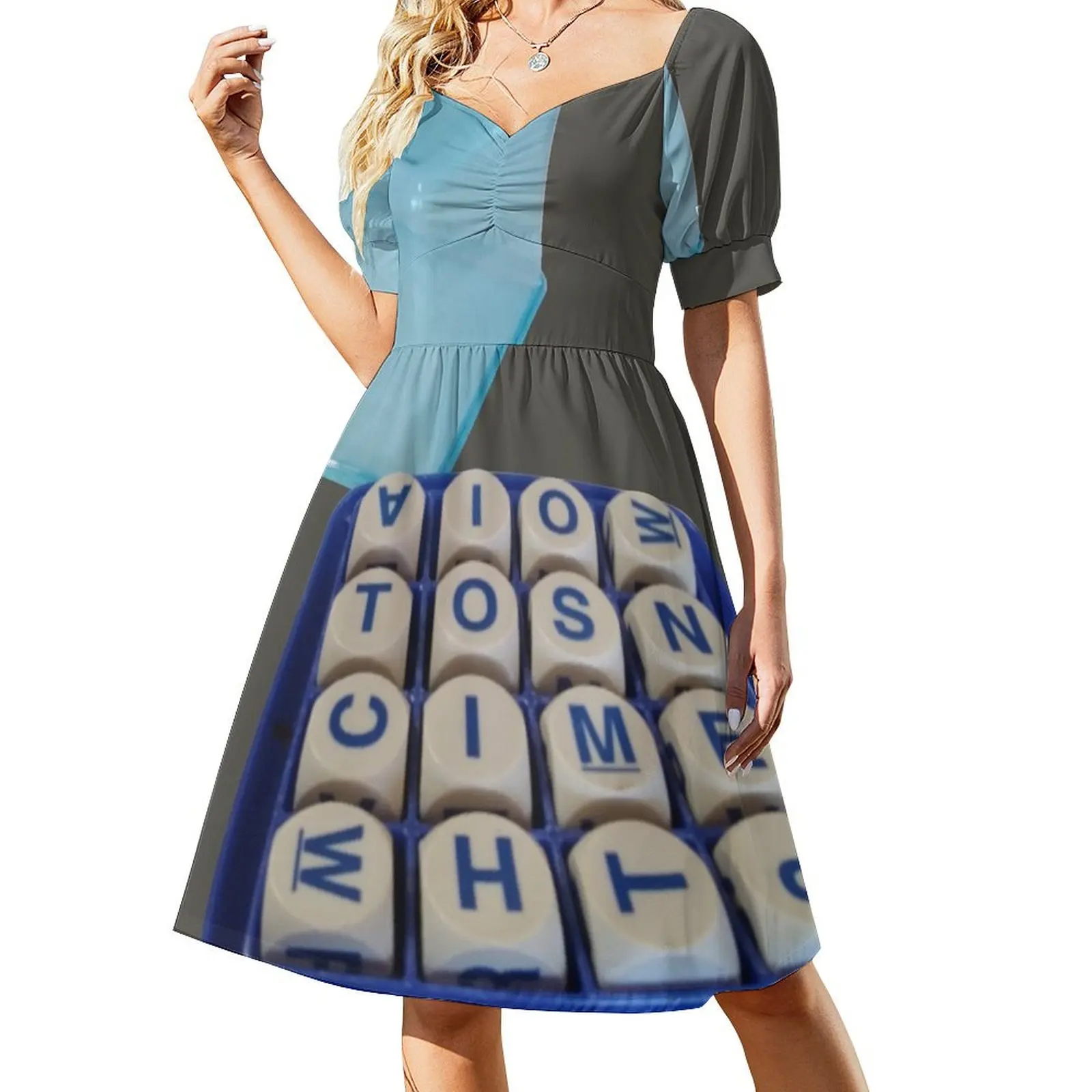 

Boggle Game: Competitions Short-Sleeved Dress Aesthetic clothing beach dress