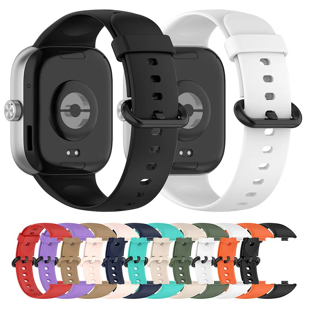 حزام سيليكون لساعة Redmi 5 4 سوار معصم لساعة Xiaomi Mi Band 9 Pro/8 Pro الذكية