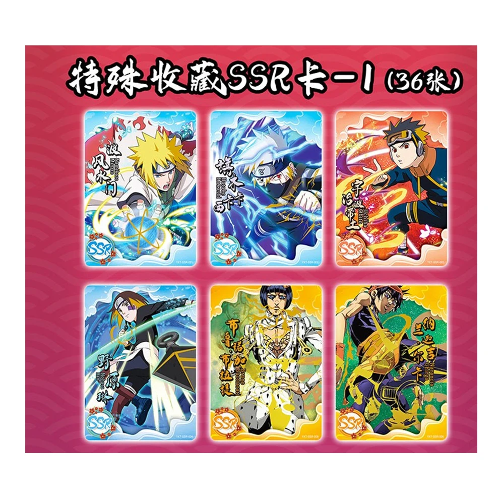 Anime Hero Post Card Naruto Demon Slayer Dragon Ball One Piece Cards Limited Flash SSR Card Collection Card Kid Toy Hobbies Gift