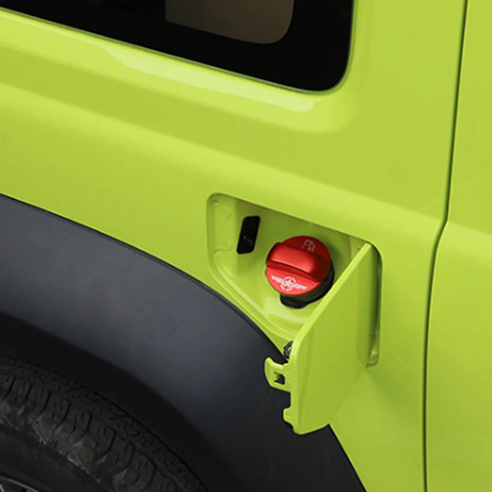 غطاء خزان غاز الوقود الداخلي لسوزوكي جيمني ، سبيكة ألمنيوم حمراء ، ملحقات السيارة الخارجية ، JB23 ، JB43 ، JB53 ، JB63 ، JB74 ،