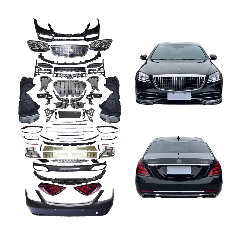 

New for Mercedes Benzs W222 Car Modification Body Kit Upgrade Maybachs S680 Front Bumper Headlights Rear Bumper Taillights