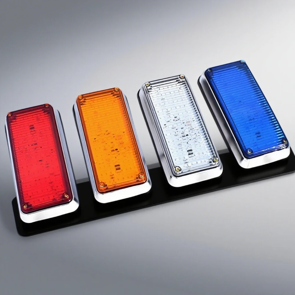 

1 комплект, прямоугольный светильник для скорой помощи, 12 В, 24 В, светодиодный сигнальный светильник для погрузчика, стробоскоп, стробоскоп для автомобиля, красный, синий, белый, янтарный маяк