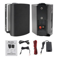 Herdio 2PCS 4'' Outdoor Bluetooth Speakers Waterproof Wired 200 Watt Indoor Patio Deck Wall Mount Speakers For Poolside Garden