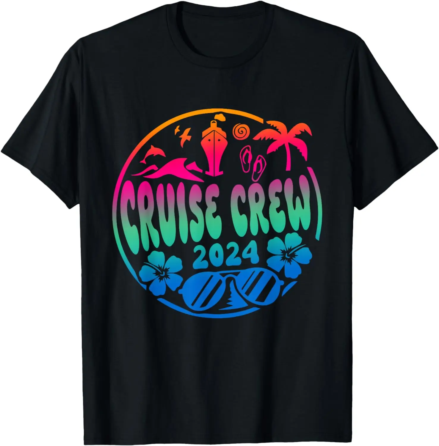 

Cruisin Crew 2024 Cruise Family Friends Vacation Matching T-Shirt