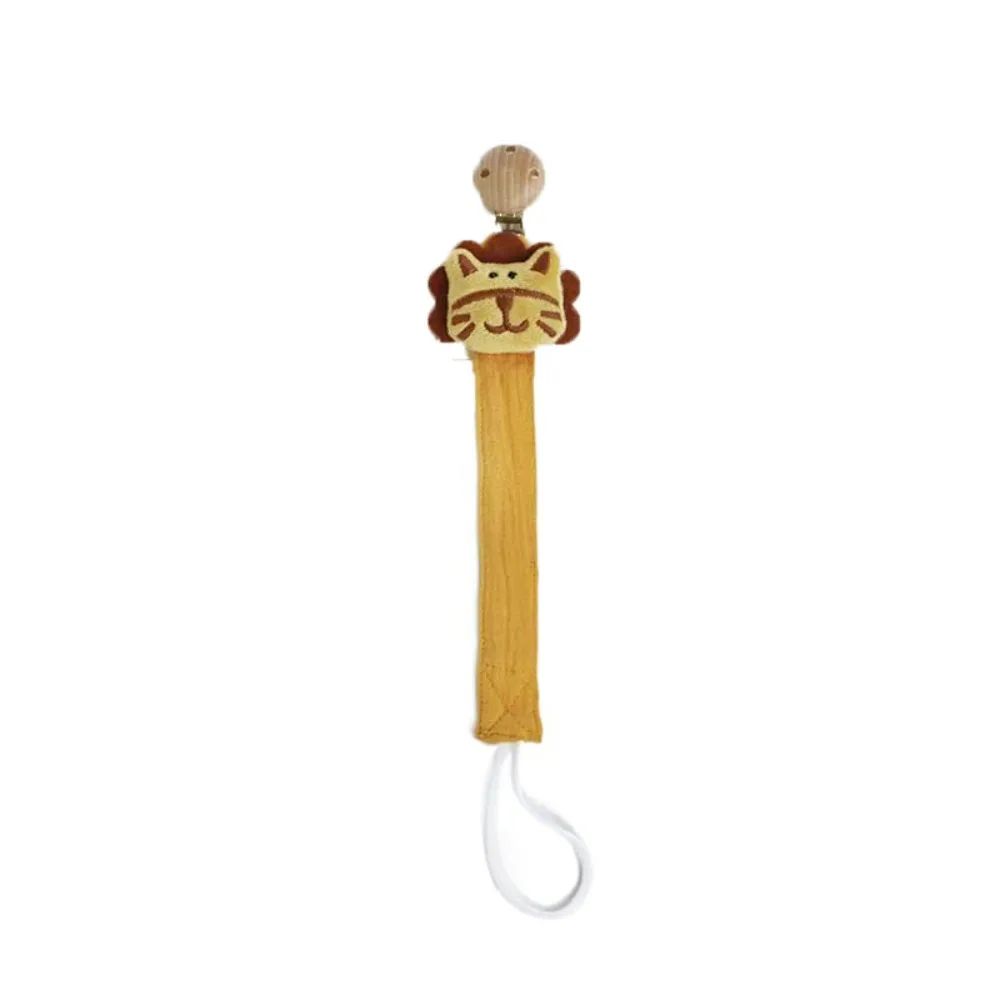 

Cartoon Baby Cloth Pacifier Chain Animals Doll Anti-lost Soother Holder Stroller Hanging Rope Wood Clips Nipple Holder Clips