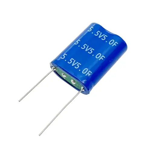 

2 pcs 10.5X21X27mm(0.41x0.83x1.06in) Super Capacitor 5.5V 5F Super Farad Capacitance Winding Type Energy Storage