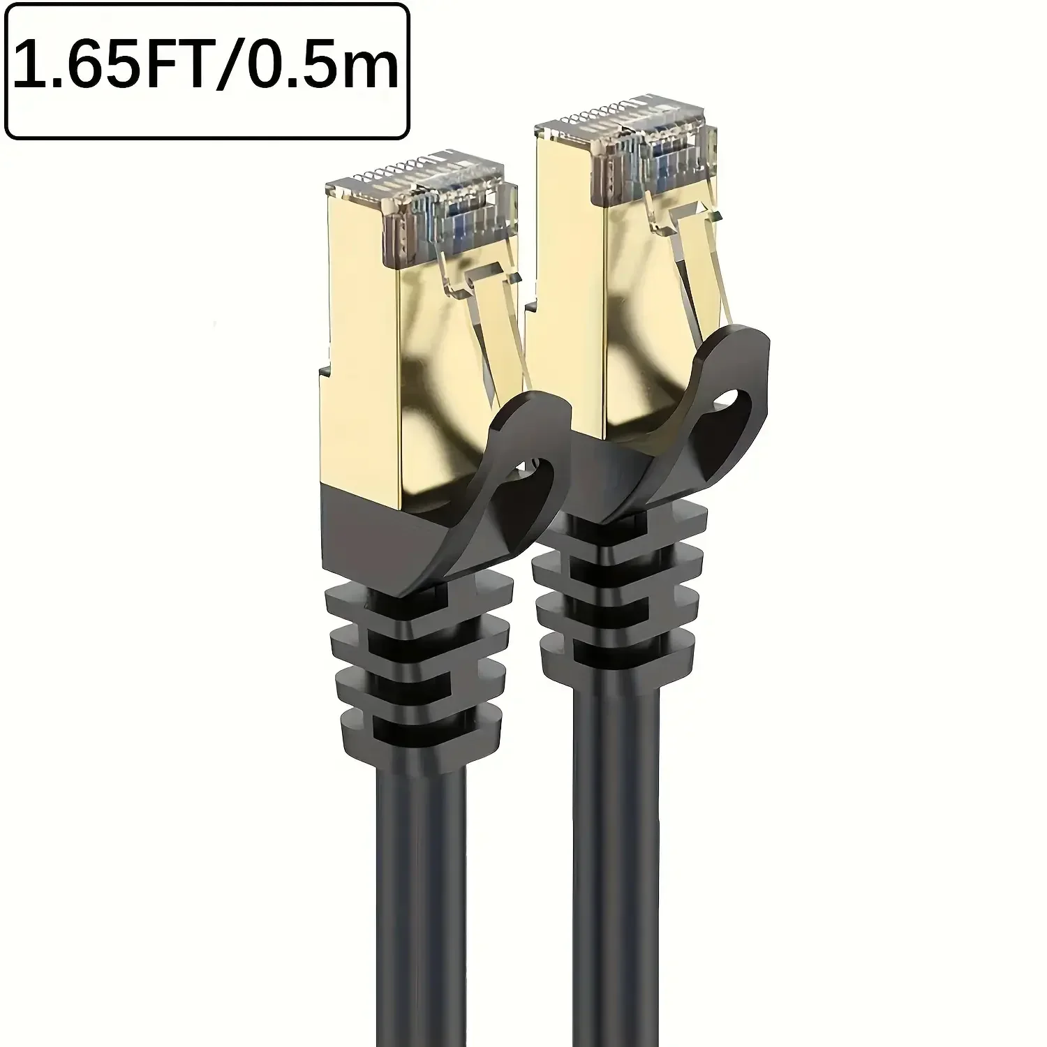 Cat8 Ethernet Cable 6ft 40Gbps 2000MHz High Speed LAN Network Cord 26AWG Gold Plated RJ45 Connector S/FTP Shielded Outdoor Indoo