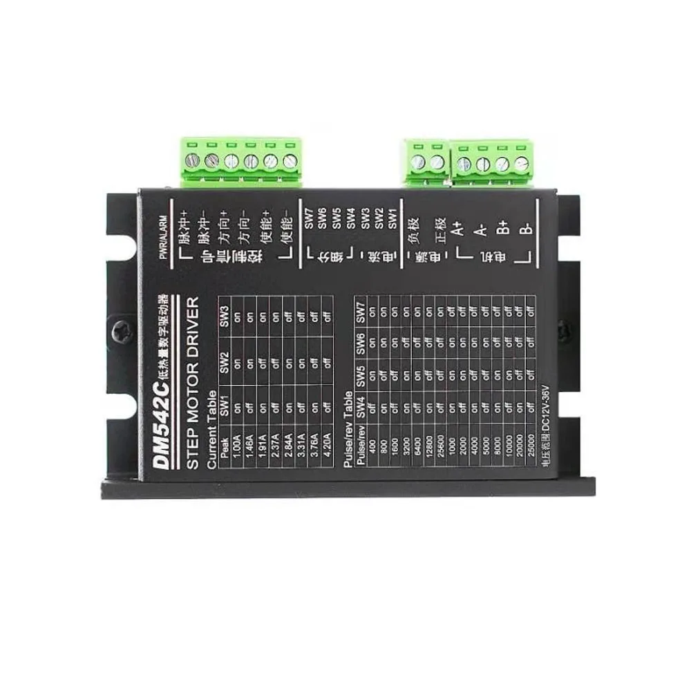 

DM542C 42/57 Stepper Motor Driver 4.2A 128 Subdivision Stepper Motor Drive Board with Overheat/Overvoltage/Overcurrent Detection