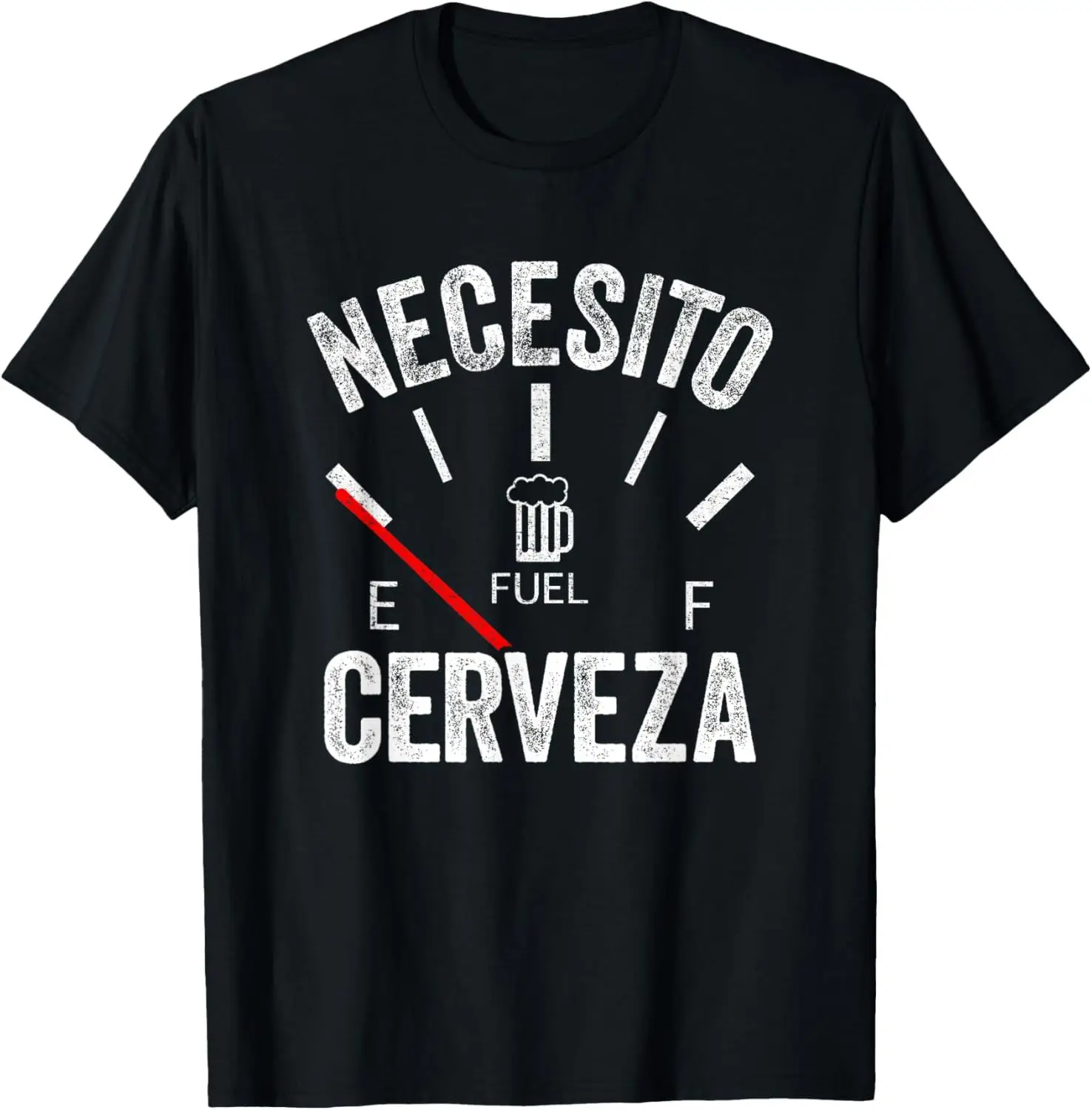 NECESITO Cerveza Funny Alcohol Beer Drinking Spanish Short-Sleeve Unisex T-Shirt Graphic T Shirts Men Clothing Streetwear