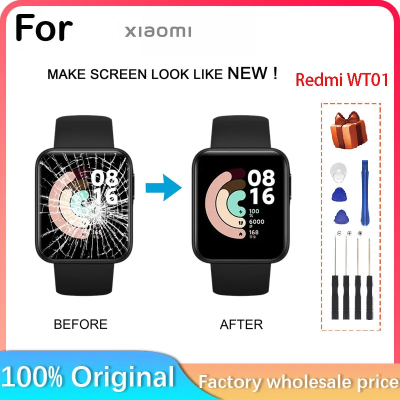 

For Xiaomi Redmi Watches WT01 LCD Display Screen Edgeless Frame Parts Replacement Repair Use