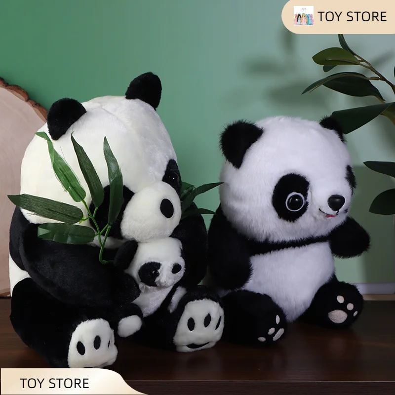 21 cm carino e morbido panda bambola kawaii peluche simulazione animali di peluche giocattolo per compagni di gioco per bambini regalo di compleanno