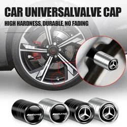 4Pcs Metal Car Wheel Tire Valve Stem Caps Tyre Cover Accessories for Mercedes Benz AMG Smart Fortwo CLA GLB GLC W205 W210 W211