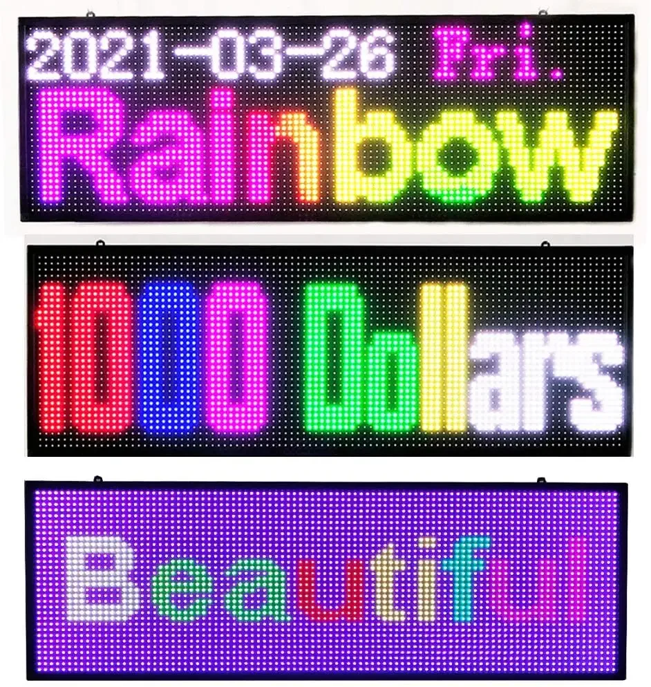 P10 320x160 мм светодиодная RGB наружная матричная панель полноцветный модуль IP65 SMD3535 32x16 пикселей программируемый экран видео рекламный щит