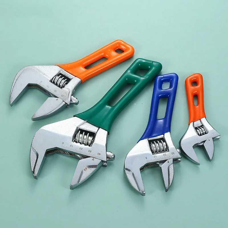 Chave Ajustável Mini Macaco Alça Curta Chave Hcs Material Escala Laser Chave Enrolada em Borracha