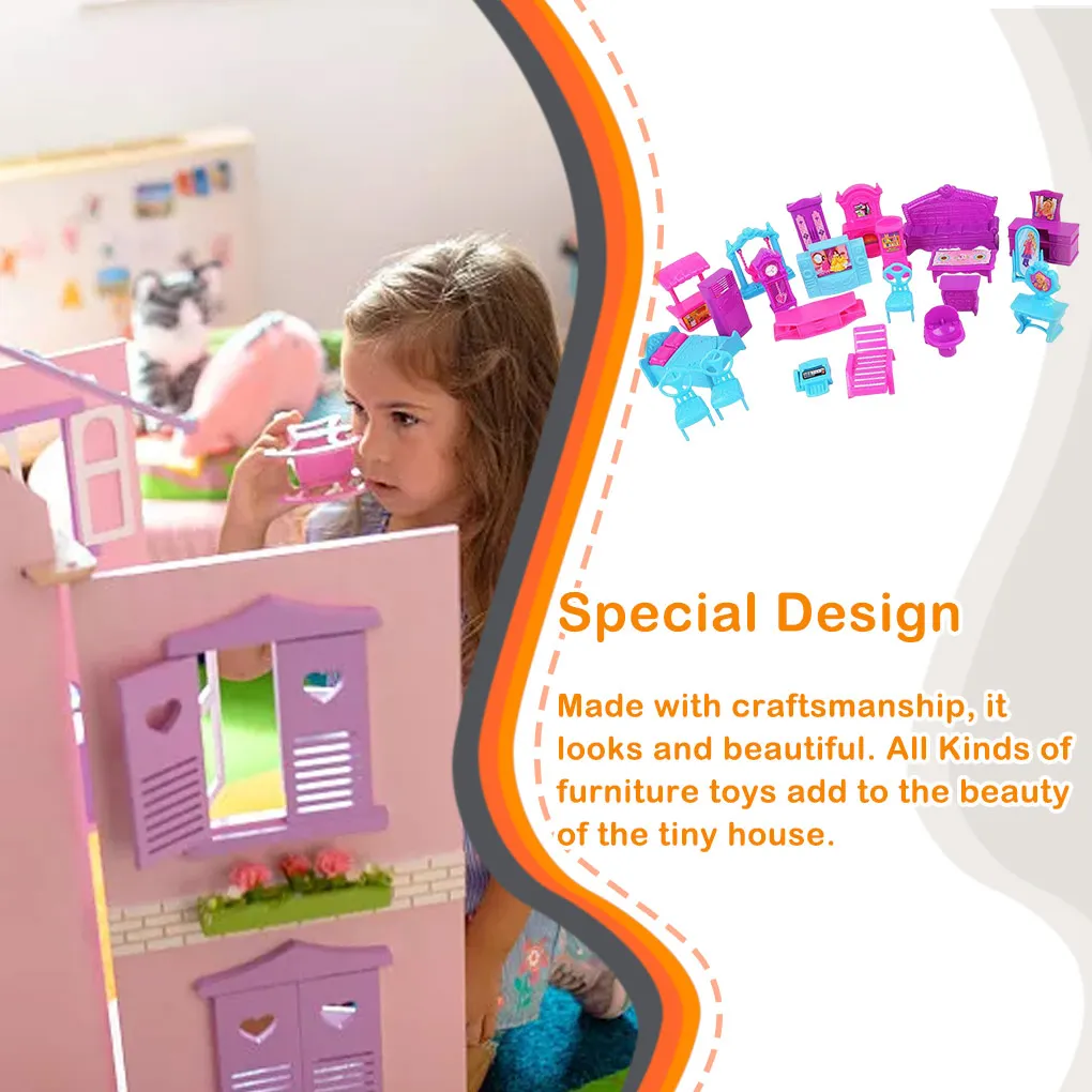 Mini-House Decor Toy Vivid Simulation Model Scaled Furniture Adorn