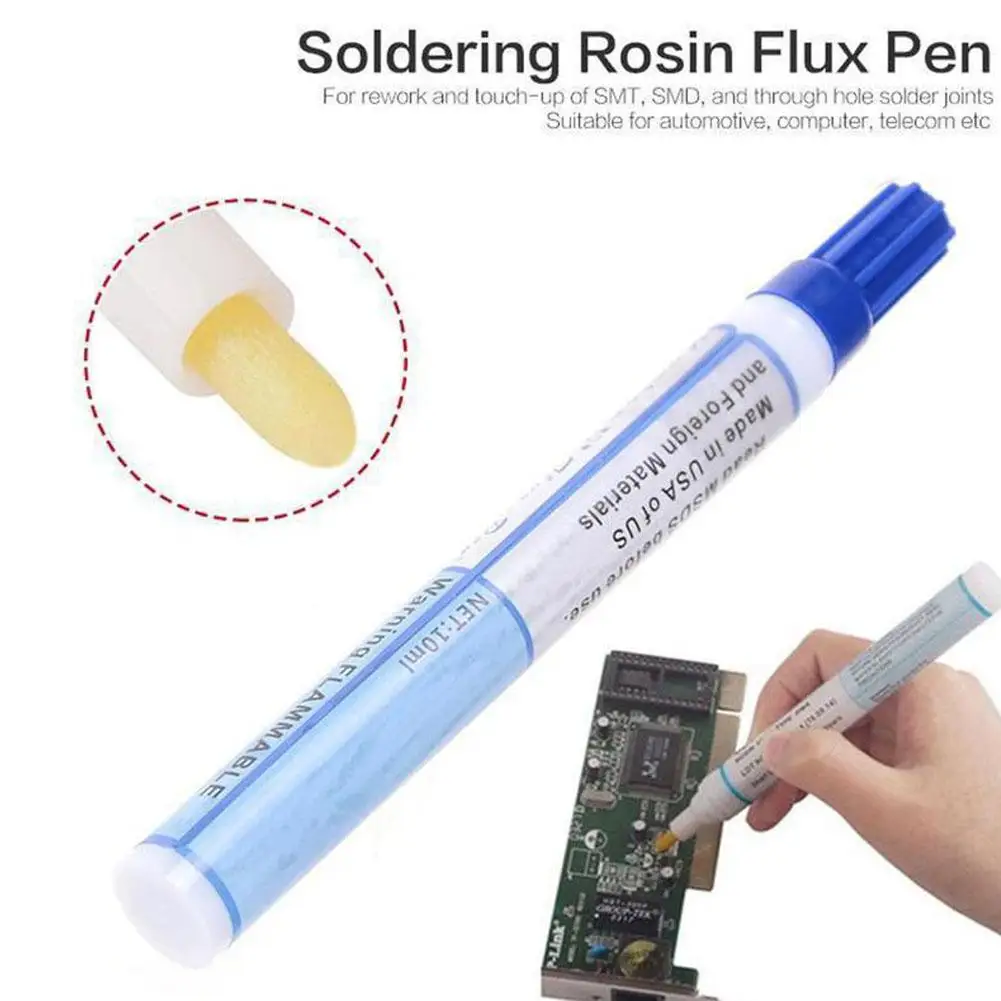 951 No Clean Flux Pen For Solder Solar Cell Process Tool ﻿Tack-Free Residue Easy Application Electronic Rework Accessory