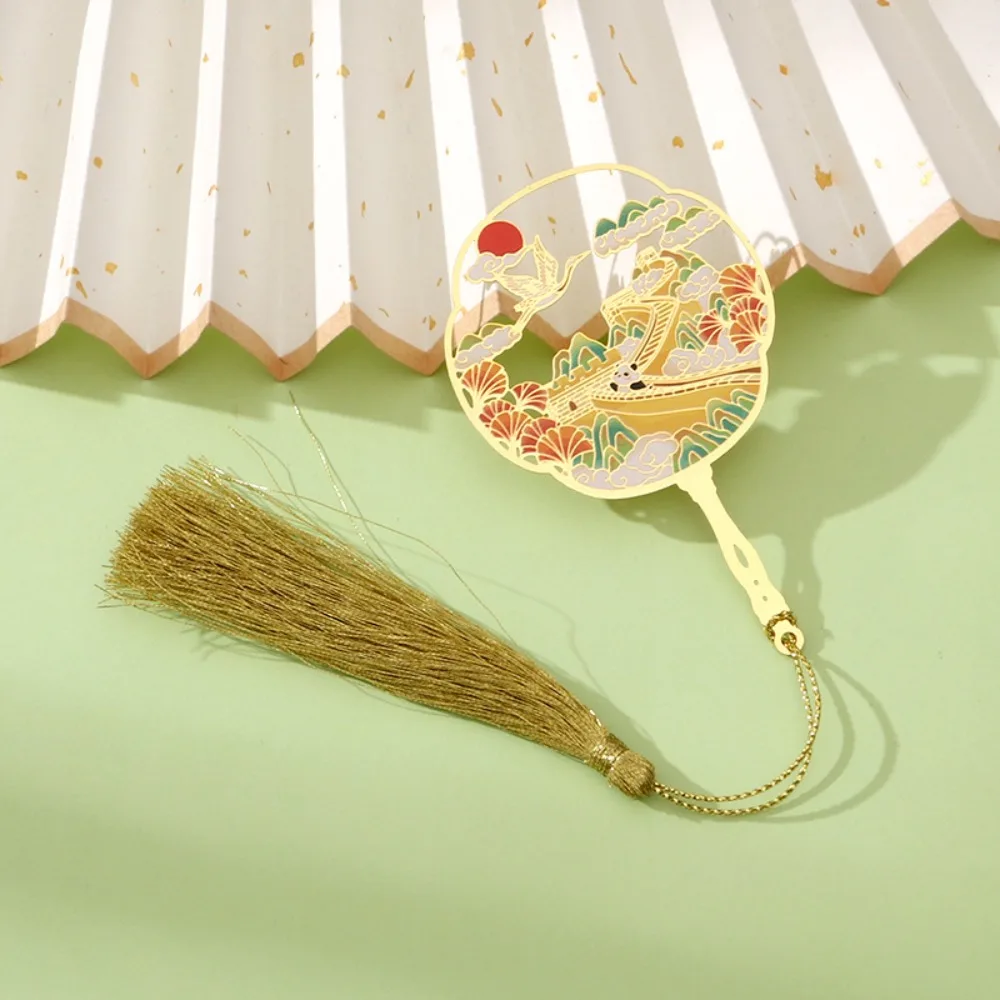 علامة مرجعية معدنية ثقافية لمنطقة المناظر الطبيعية الخلابة الصينية، تذكار مطبوع بالألوان الكلاسيكية، هدية عيد ميلاد رائعة على الطراز الوطني