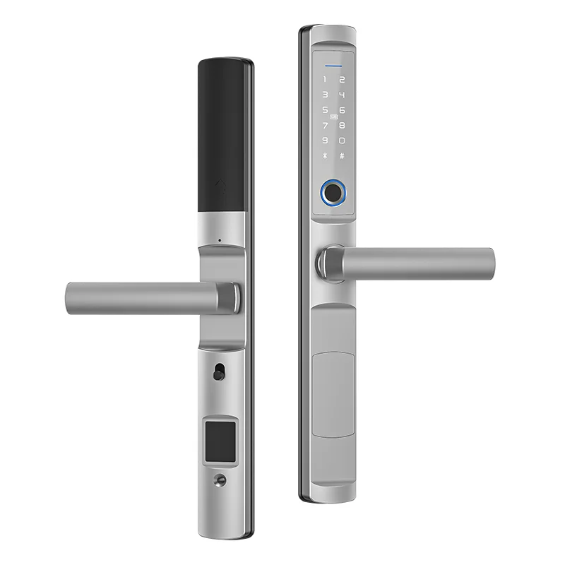 SZMYQ Fingerprint Smart  IP65 Door Lock For Narrow Profile Aluminum Electric Security Door With3585 Mortise Tuya Life