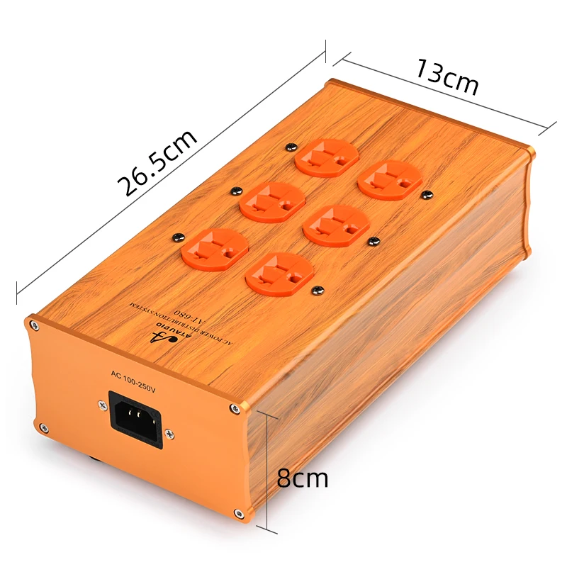 

HIFI Power Filter 5-position Socket AC 100-250V 15A Hi-End Audio Power Filter Power Conditioner Socket Audio Equipment