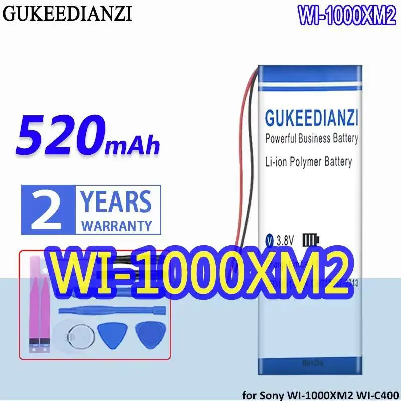 

Беспроводные наушники с шумоподавлением, быстрая зарядка аккумулятора для Sony WI-1000XM2 WI-C400 561150 520 мАч