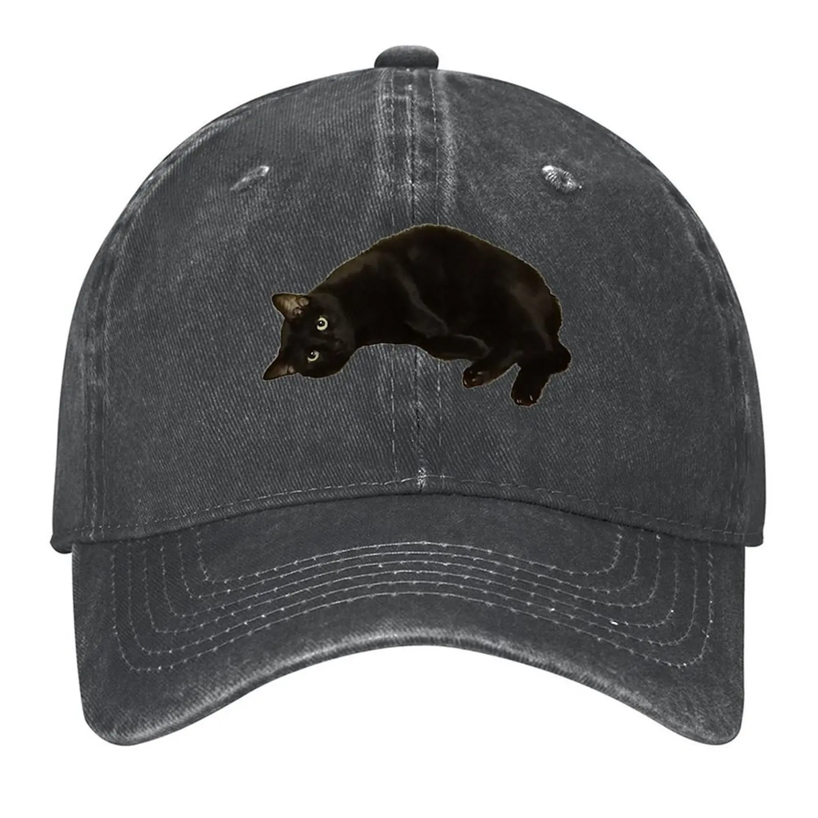 

Black Cat Baseball Cap Hat Man For The Sun tactical cap Golf Wear Thermal Visor Woman Hats Men's