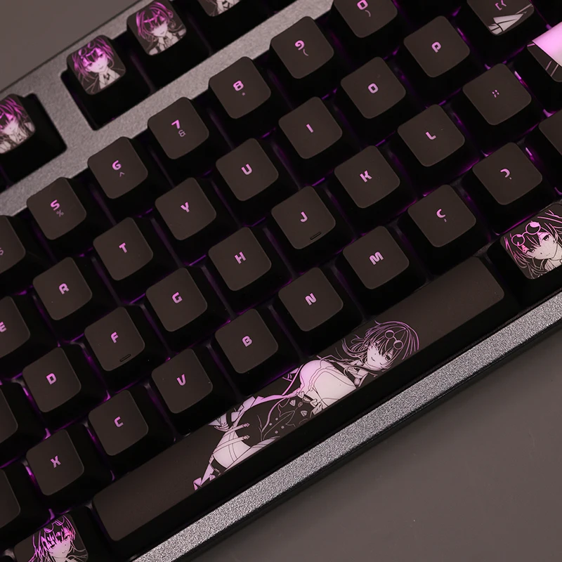 104 Keys/Set Kafka Honkai: Star Rail Backlit Keycaps PC Coating for Logitech G512 Razer BlackWidow Huntsman Corsair K70 K95