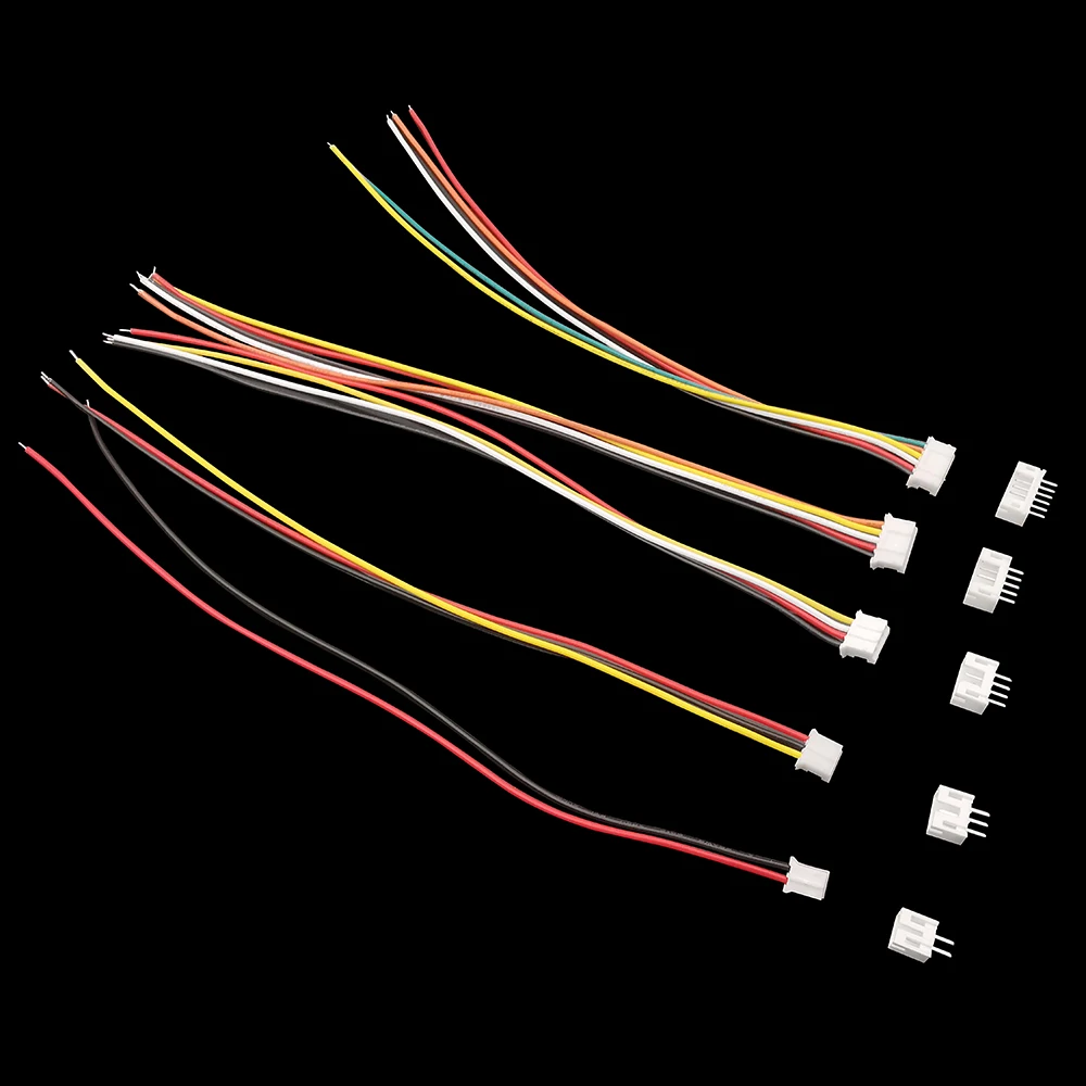 5/10Sets Mini Micro JST PH 2.0mm 2/3/4/5/6/7/8/9/10 Pin Female Plug Terminal Connector With 26AWG Wire Cable PH2.0
