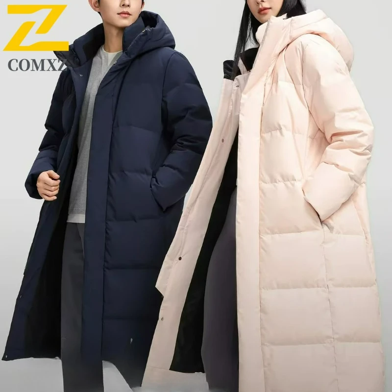 سترة COMXZ للرجال للعمل بتصميم عالي الجودة وغطاء للرأس للاستخدام الخارجي ومقاومة للرياح والدفء سترة شتوية خفيفة الوزن ومقاومة للبرودة للسفر #1