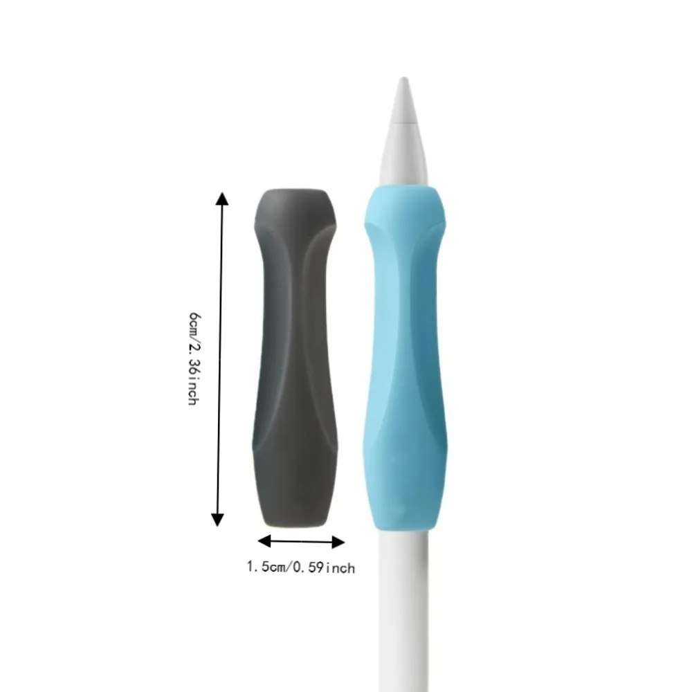 Ergonomic Pen Grip Holder Anti-Slip Silicone Silicone Pencil Sleeve Cover for Apple Pencil 1st 2nd Gen USB‑C Pro - view 6