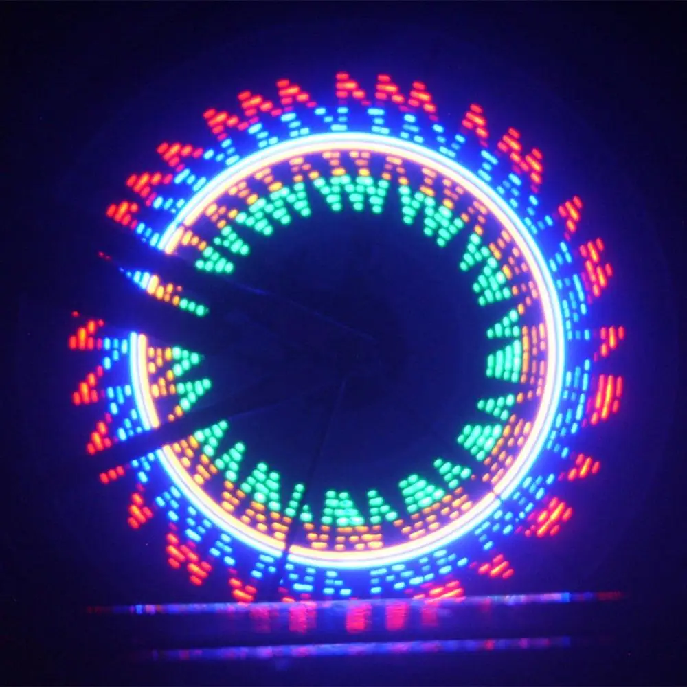 32LED DIY Bicycle Light Colorful Bike Wheel Spoke Light Cycling Tire Signal Lamp Bicycle Accessories