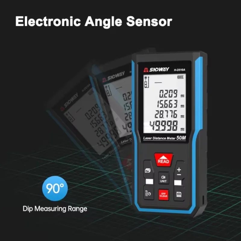 رائجة البيع الليزر Lcd قياس المسافة الليزر متر مخصص الإلكترونية الرقمية مقياس مسافات أدوات البناء ليزر صغير