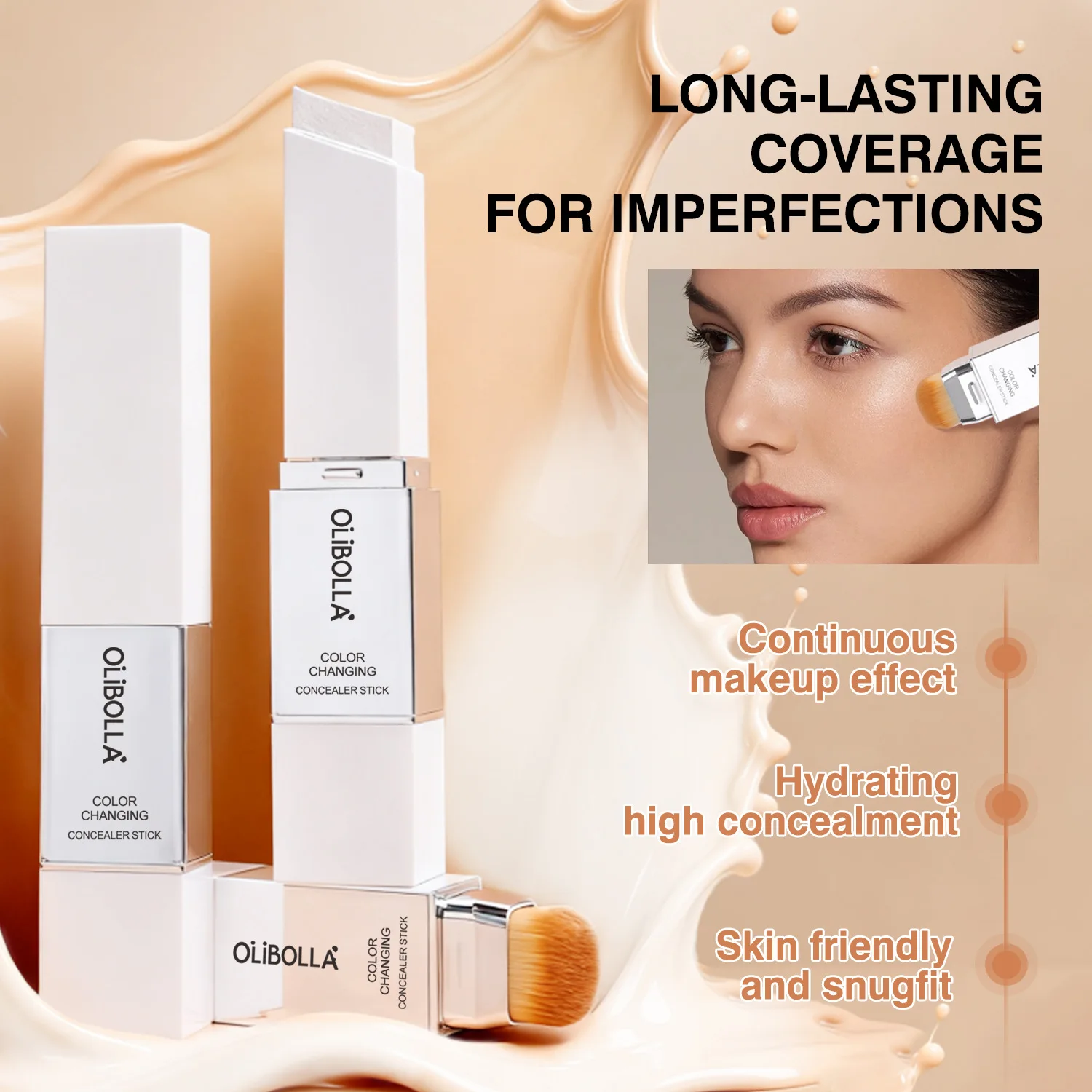 White Color-Changing Foundation Stick 13g
