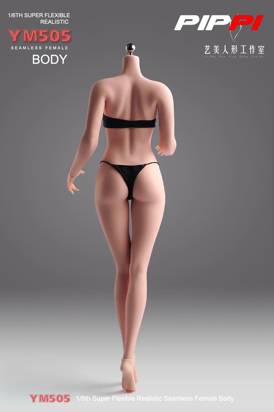 YM505 1/6 Fitness Girl Super Miękki Ruchomy Bezszwowy Model Ciała z Fizjologicznymi Detalami 12'' Żołnierzka Figurka Akcji Ciało