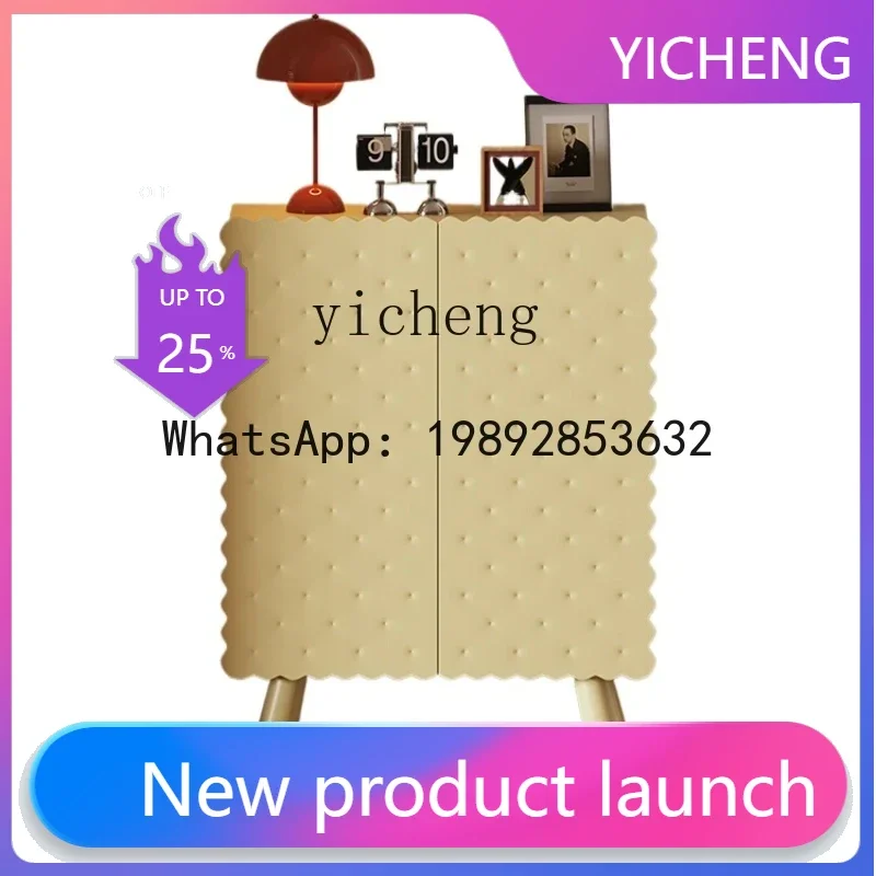 X9  cream wind biscuits shoe cabinet household entrance entrance shoe storage cabinet large capacity storage cabinet