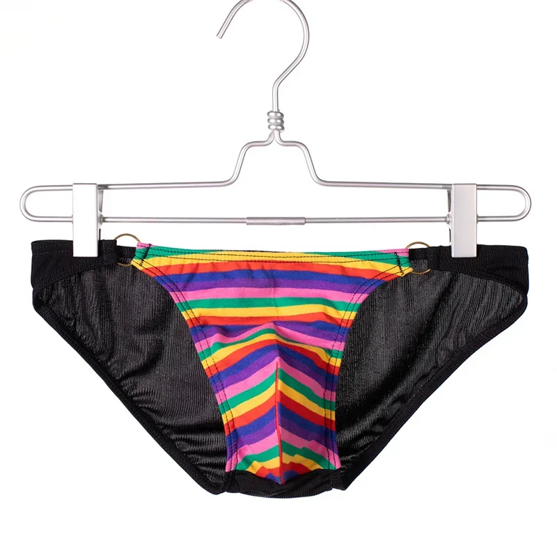 

Sexy Men Underwear Briefs Personality Striped Hip Men's Underwear Low Waist Hoop Men's Briefs Underpants Canzoncillos Hombre