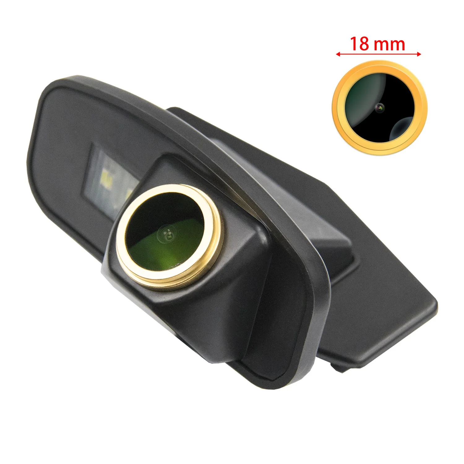 

Misayaee Car Rear View Backup Golden Camera License Plate Light for Honda CRV CR-V Crosstour Fit Jazz Jade Odyssey CRV Elysion