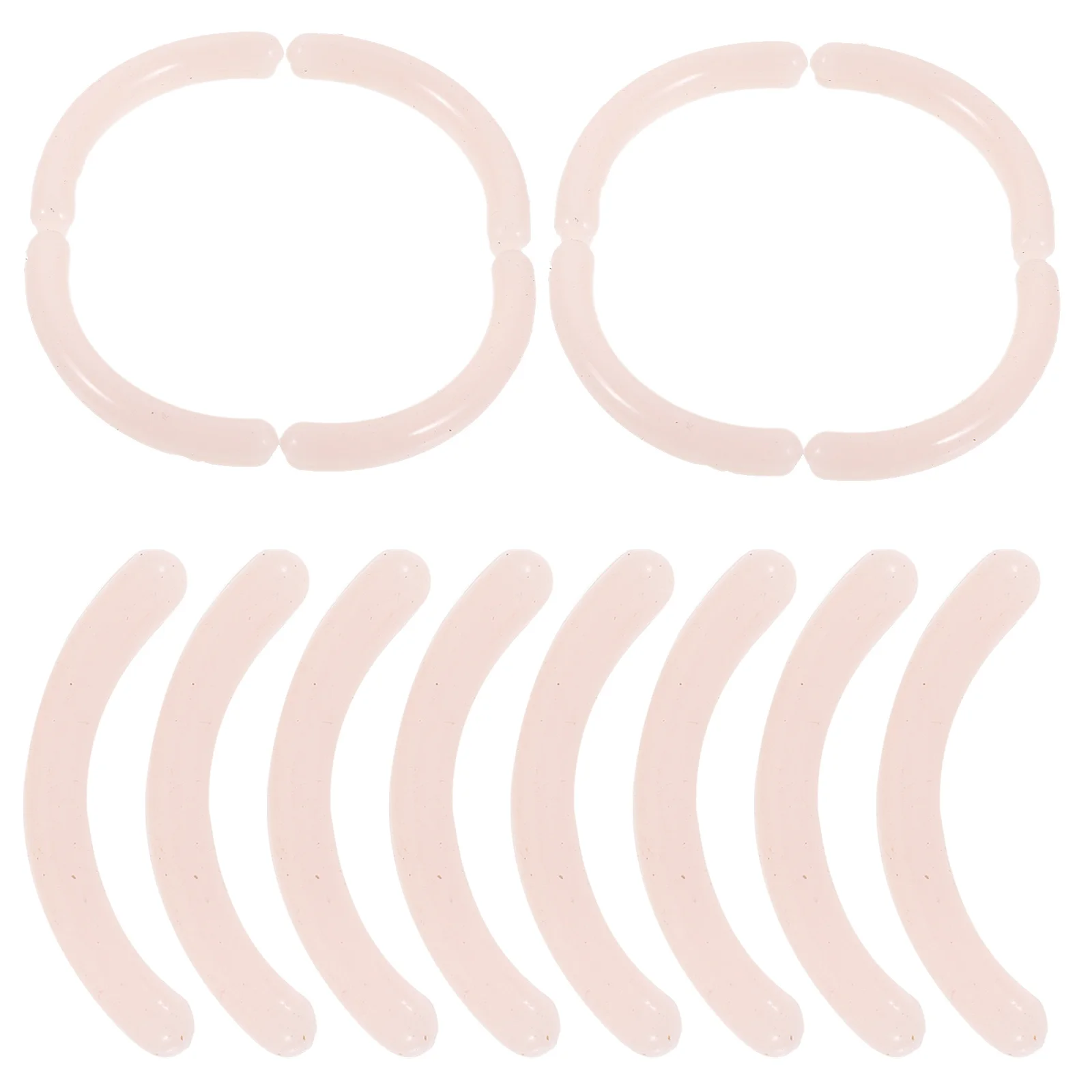 16 قطعة منصات إعادة تعبئة الرموش استبدال وسائد السيليكون قابل للغسل للنساء رمش بكرة الشعر المطاط الملء ماسكارا ملطخة #2