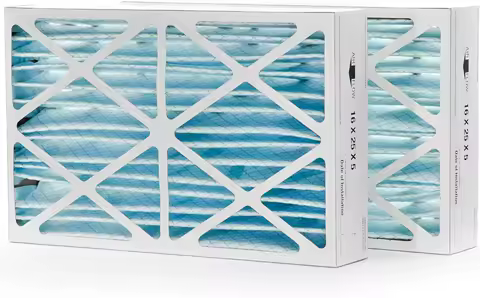 Replacement for Lennox X6670 Size 16x25x5 Air Filter MERV 11 AC Furnace Filters Actual Size: 15.65 x24.65 x4.31, 2-Pack