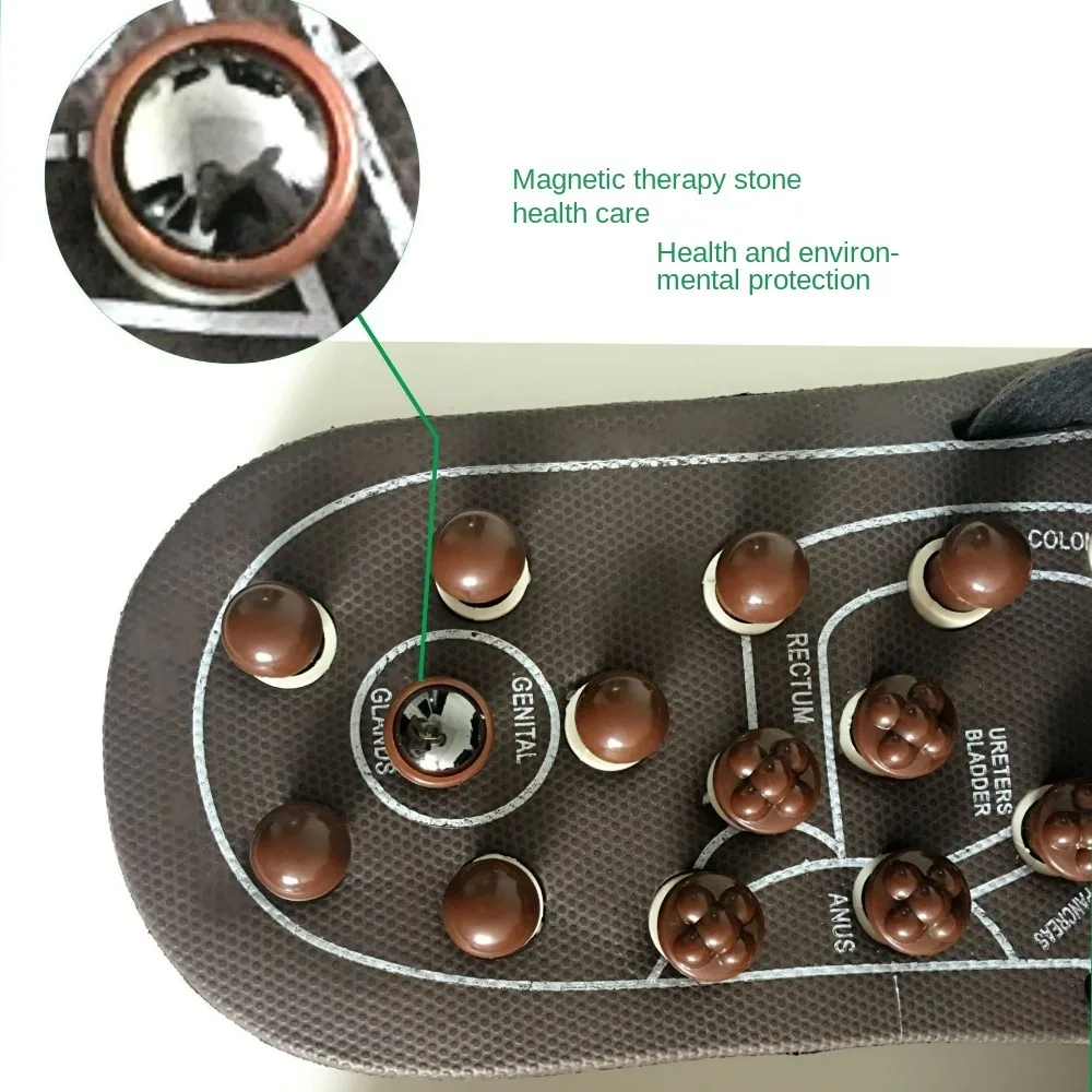 Therapy Spring Massage Slippers Magnetic Anti-slip Reflexology Sandals Acupressure Health Foot Massager Shoes Male