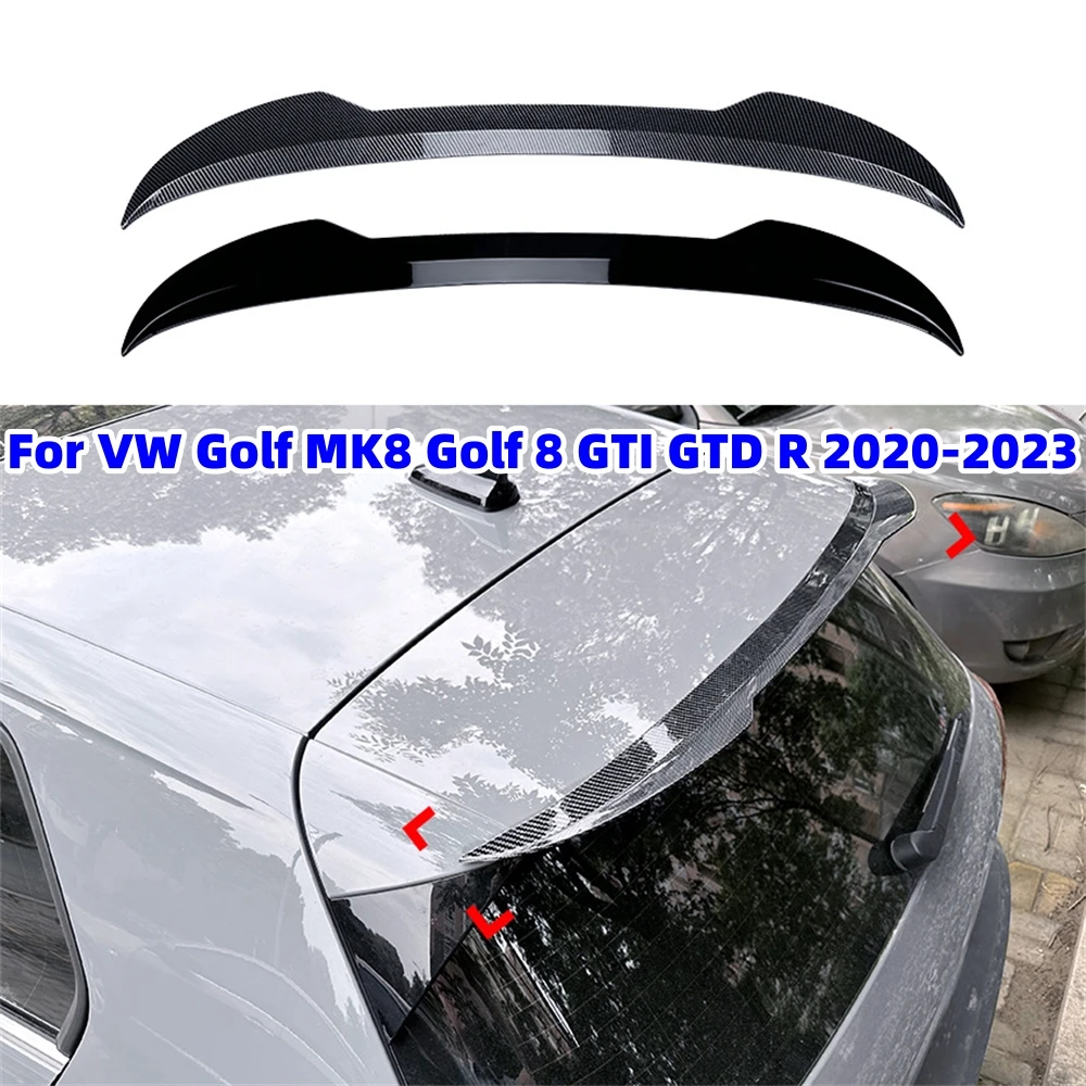 Maxton Style Car Rear Roof Spoiler Tail Wing For VW Golf MK8 Golf 8 GTI GTD R 2020-2023 Rear Spoiler Cap Rear Trunk Wing Bodykit